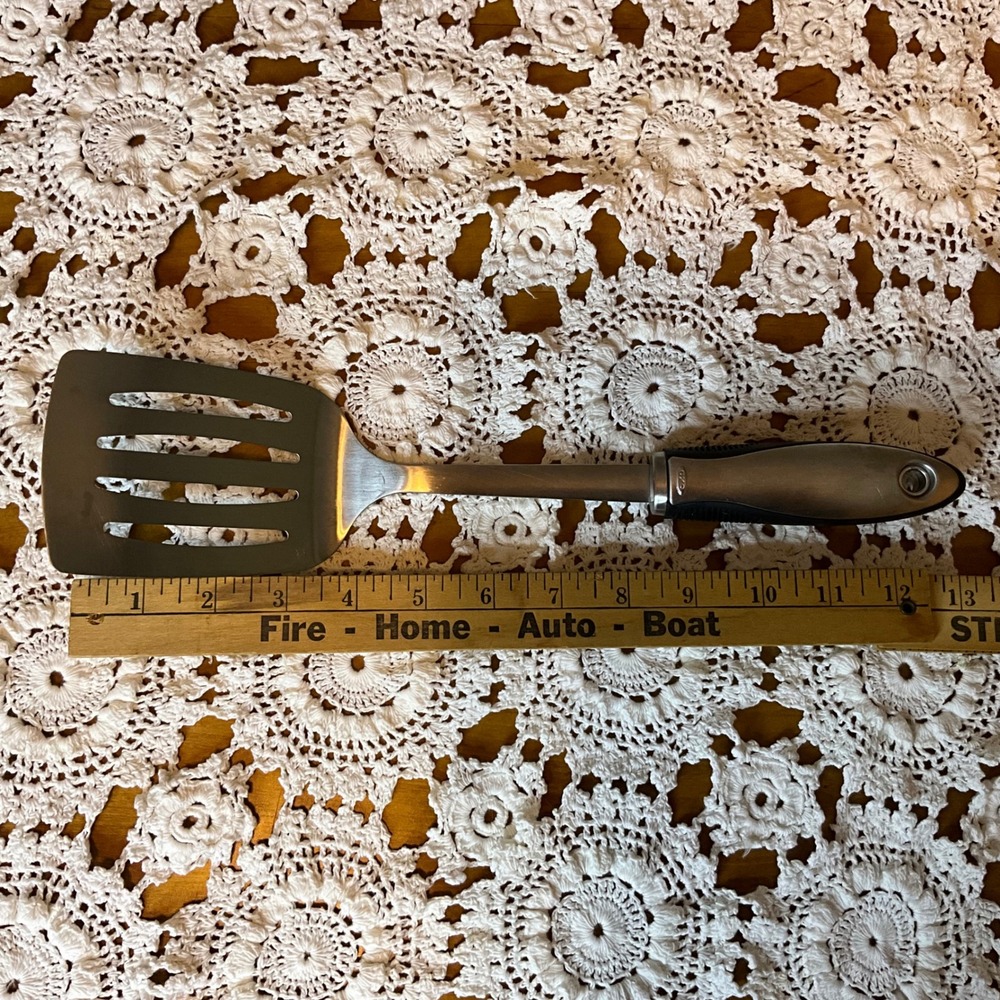 OXO Steel Stainless Slotted Turner Spatula Kitchen Utensil Cooking Grilling